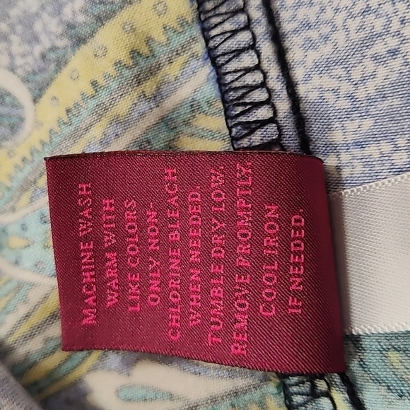 212 collection women's blouse Plus siz Size:1X blue/green - - Picture 6 of 7